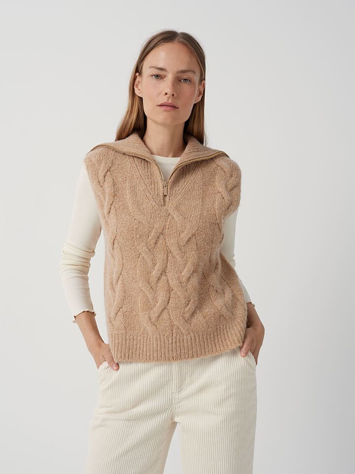 

Свитер-жилет Someday, бежевый