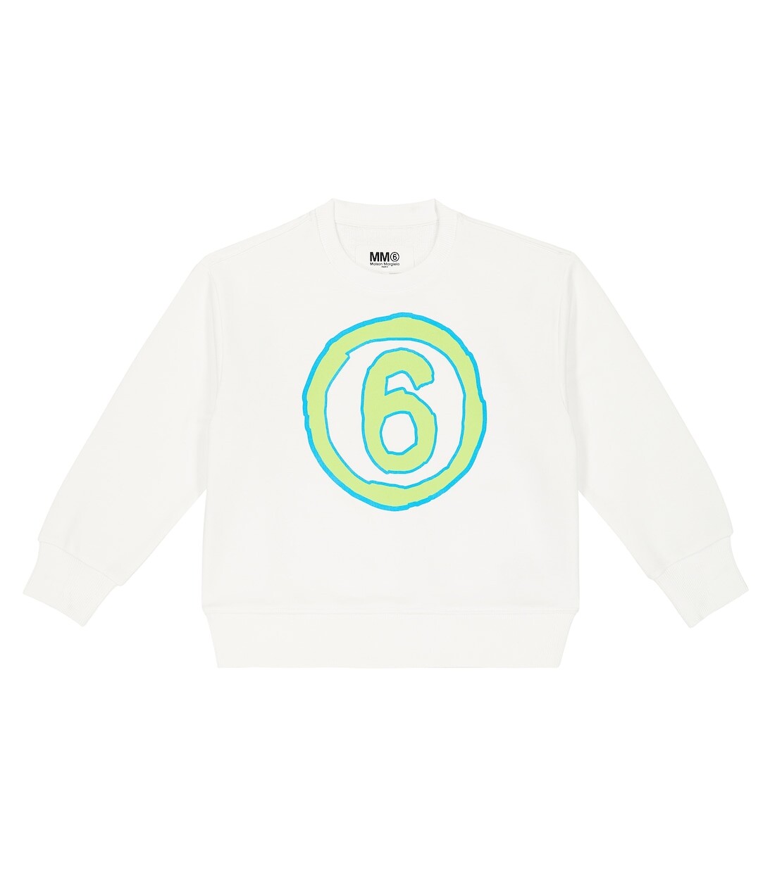 

Хлопковая толстовка MM6 Maison Margiela, белый