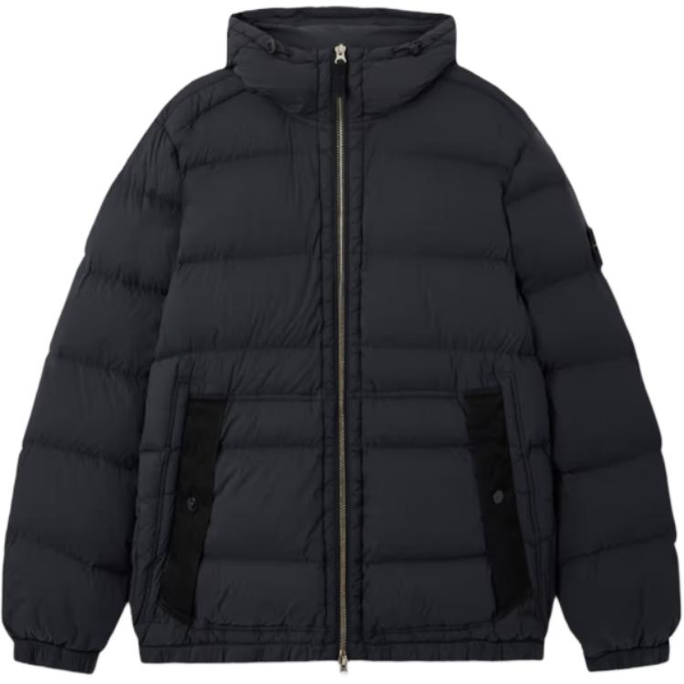 

STONE ISLAND Куртка с капюшоном и нашивкой с логотипом, Black