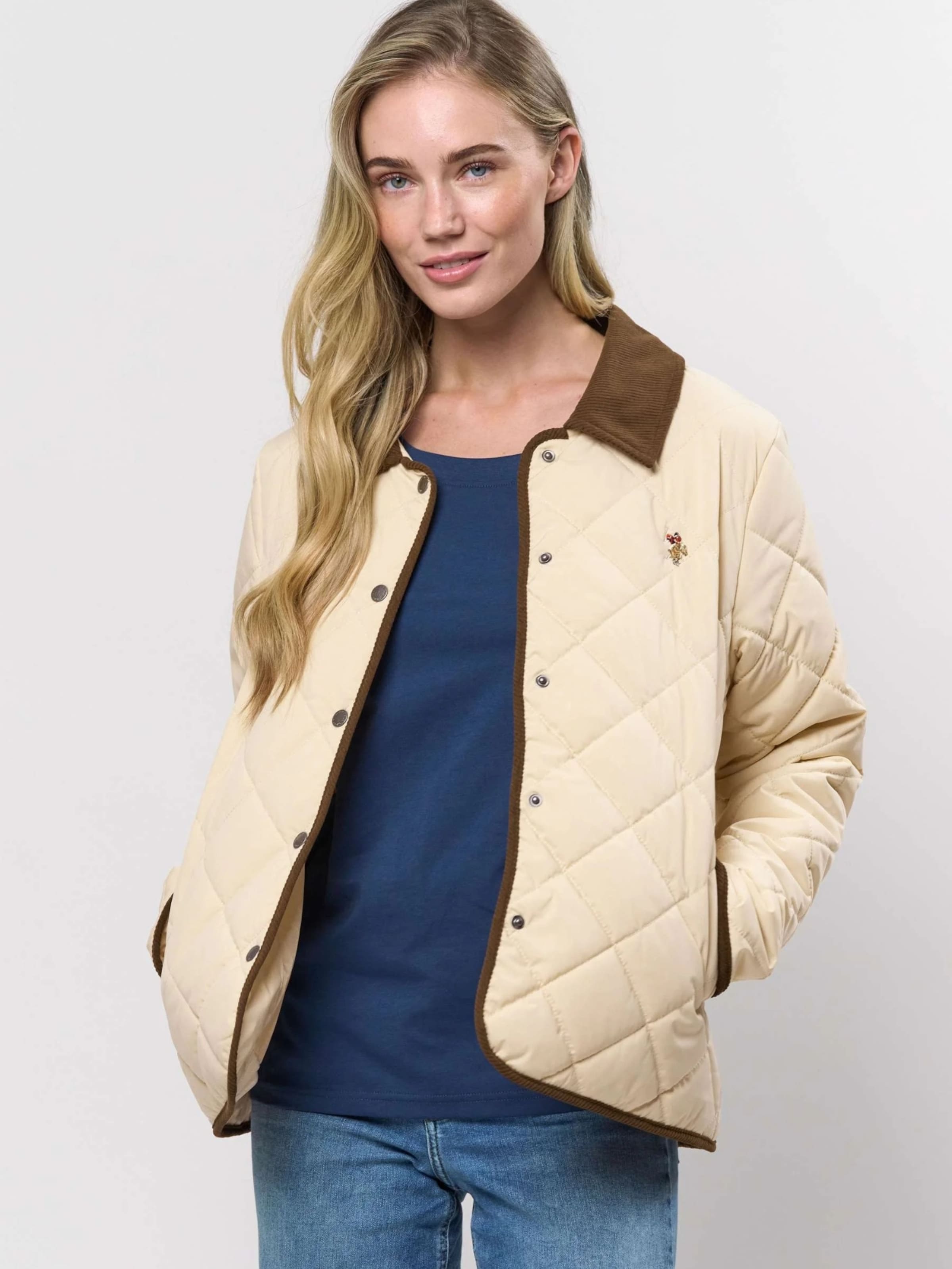 U.S. POLO ASSN. Демисезонная куртка 'Melou' в цвете Sand — фото 3