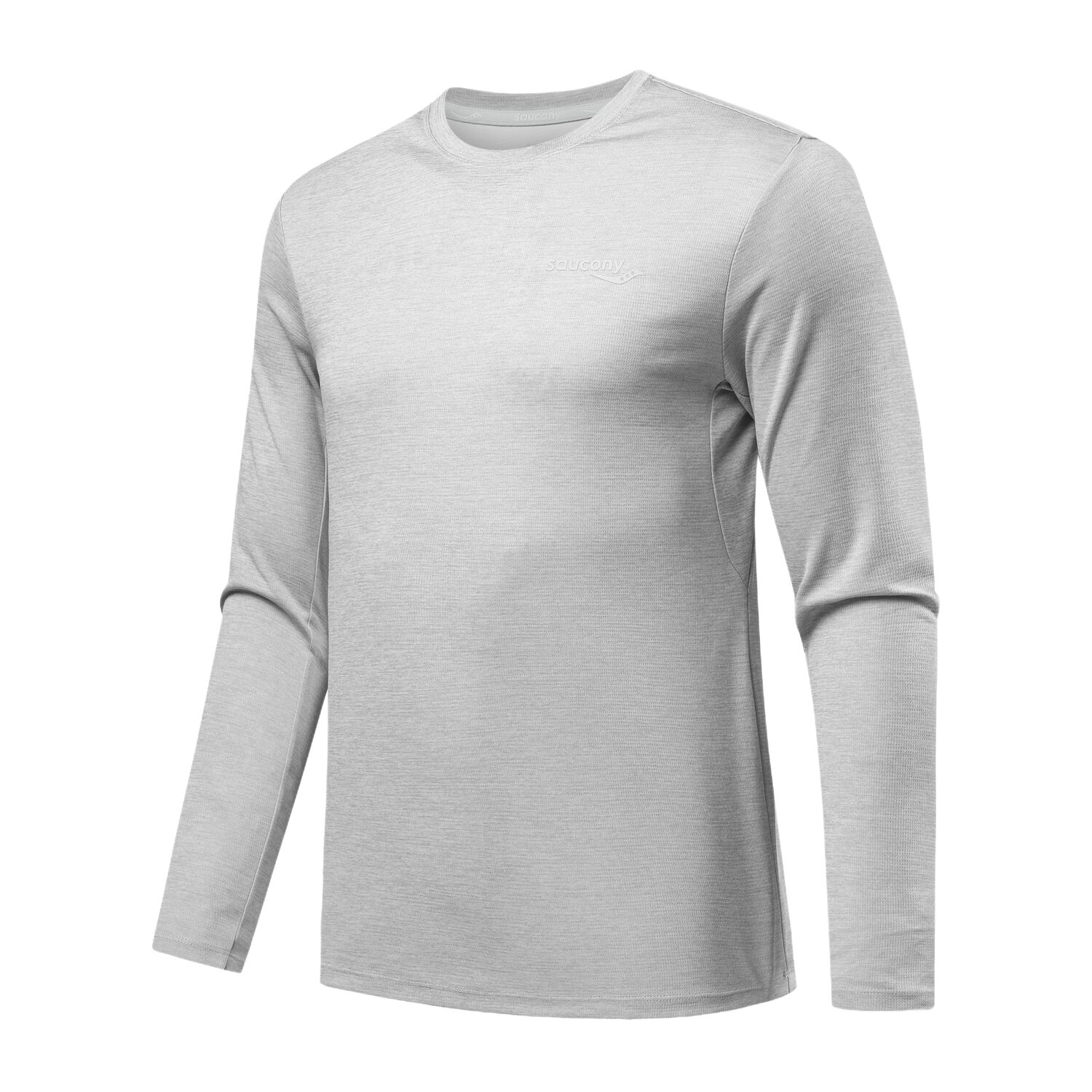 

Saucony Мужские футболки темно-серого меланжевого цвета с круглым вырезом, средней толщины, Серый, Saucony Мужские футболки темно-серого меланжевого цвета с круглым вырезом, средней толщины