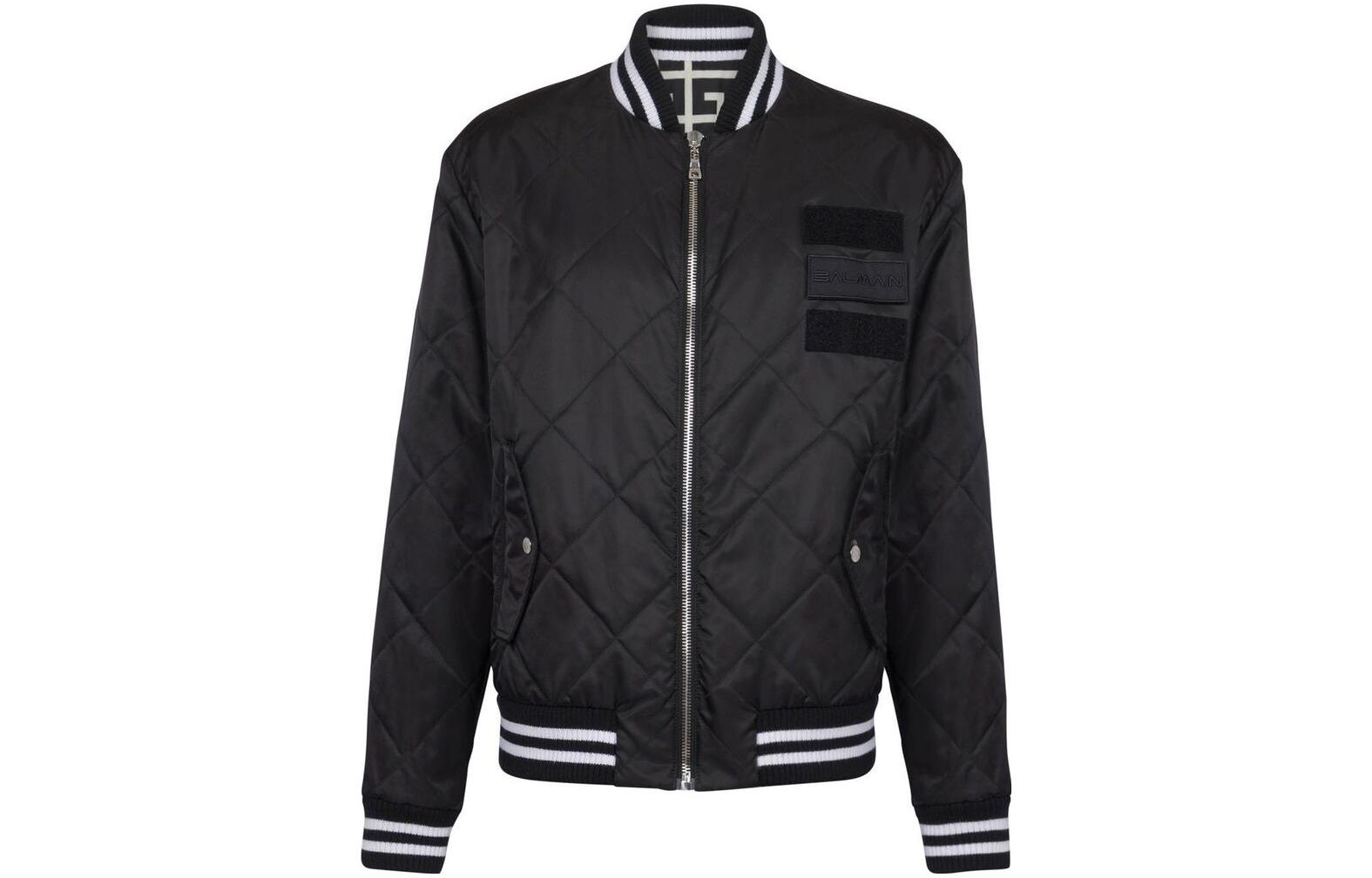 BALMAIN Стеганая двусторонняя куртка-бомбер, Black — фото 3