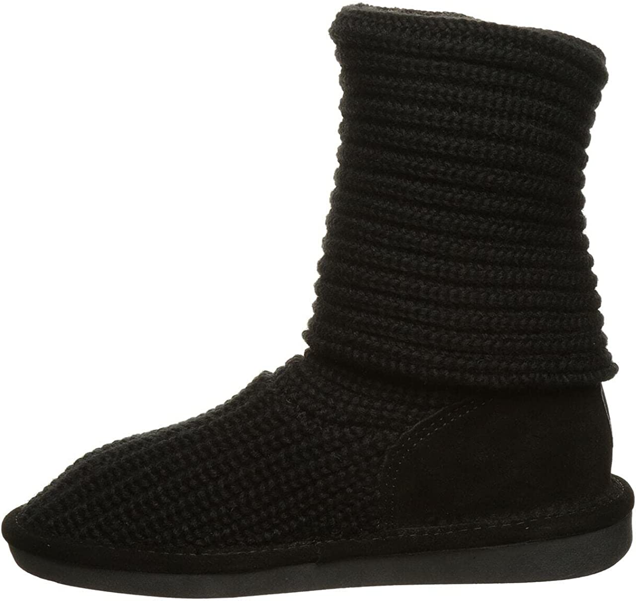 BEARPAW Женские высокие вязаные сапоги, черный