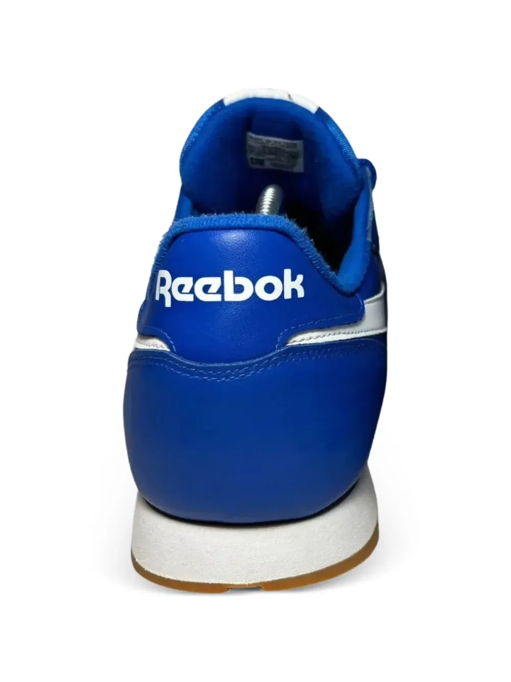 Классические кожаные низкие кроссовки Reebok, синий — фото 2