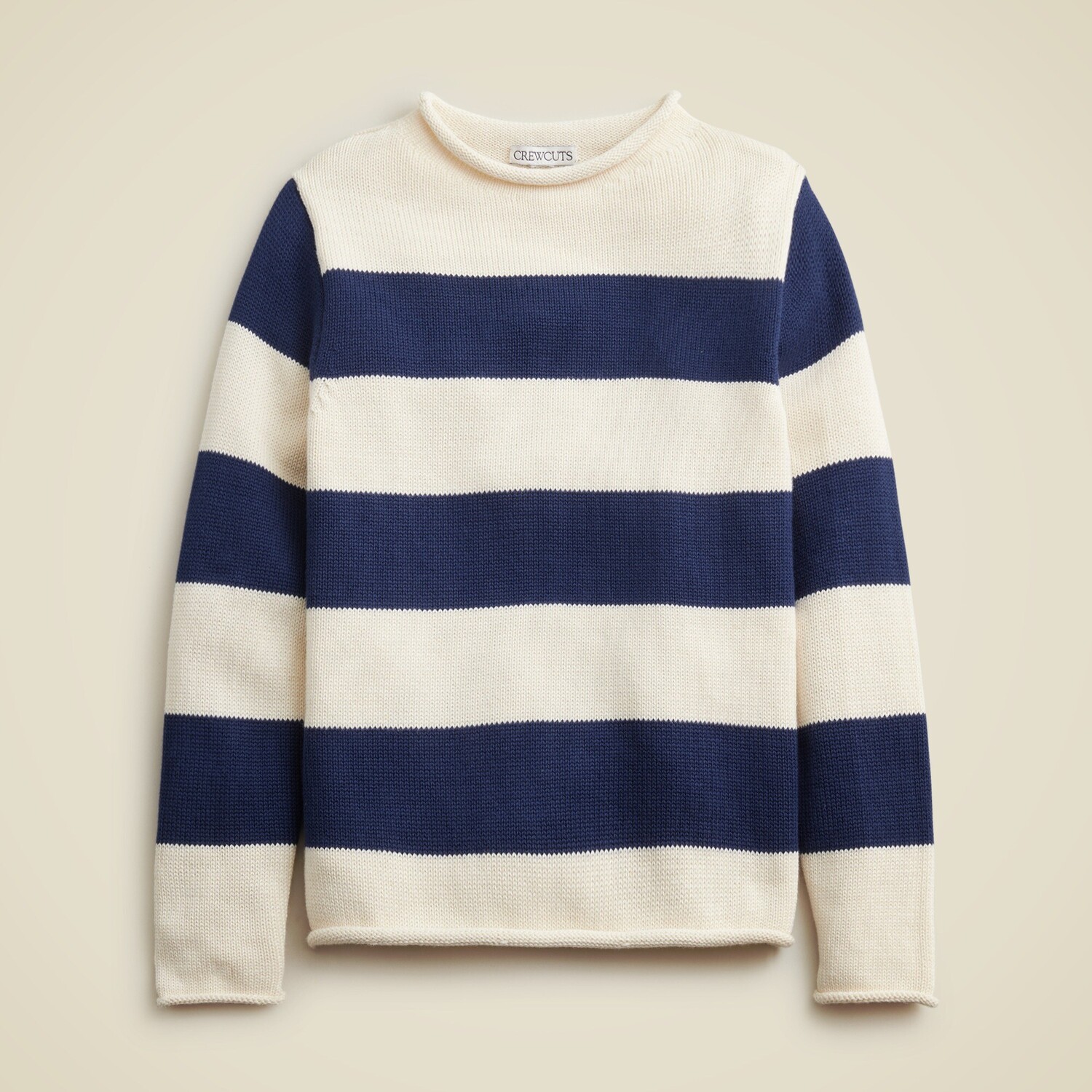 

Детский свитер-водолазка из хлопка в полоску 1988 года выпуска J.Crew, белый