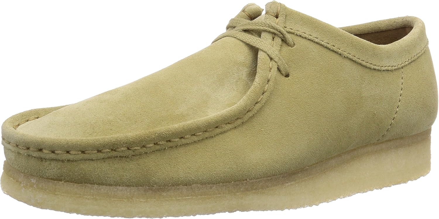 

Мужские кроссовки Clarks Originals Wallabee из кленовой замши (бежевый)