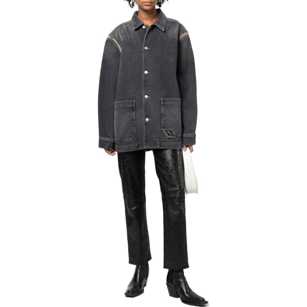 FW22 Джинсовая куртка Unisex Серый DIESEL — фото 4