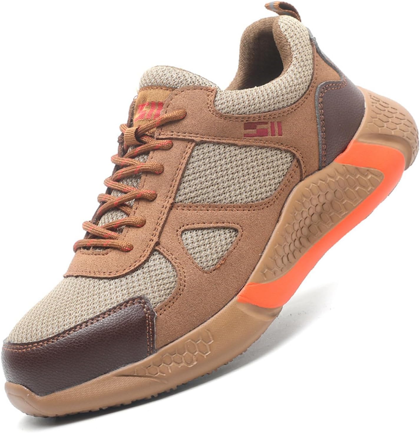 

Мужские кроссовки WCXTY с стальным носком, повседневные дышащие ботинки для мужчин со стальным носком, неразрушимые защитные обувь с композитным носком, легкие, с противоскользящей подошвой (Цвет: серый, Размер: 8.5)