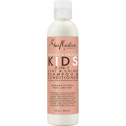 

Шампунь и кондиционер Kids Curl & Shine 2-в-1, 237 мл, Shea Moisture