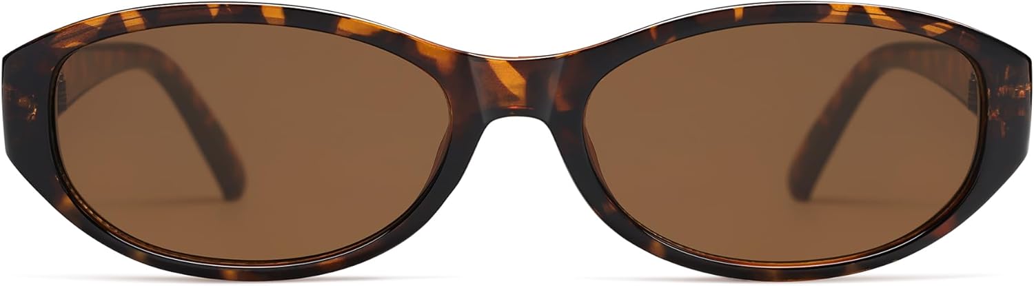 

Ретро овальные солнцезащитные очки для женщин, стильные «кошачий глаз» в стиле 90-х, легкие, модные, узкие, квадратные солнцезащитные очки AP3727 Appassal, C3 Tortoise/Brown