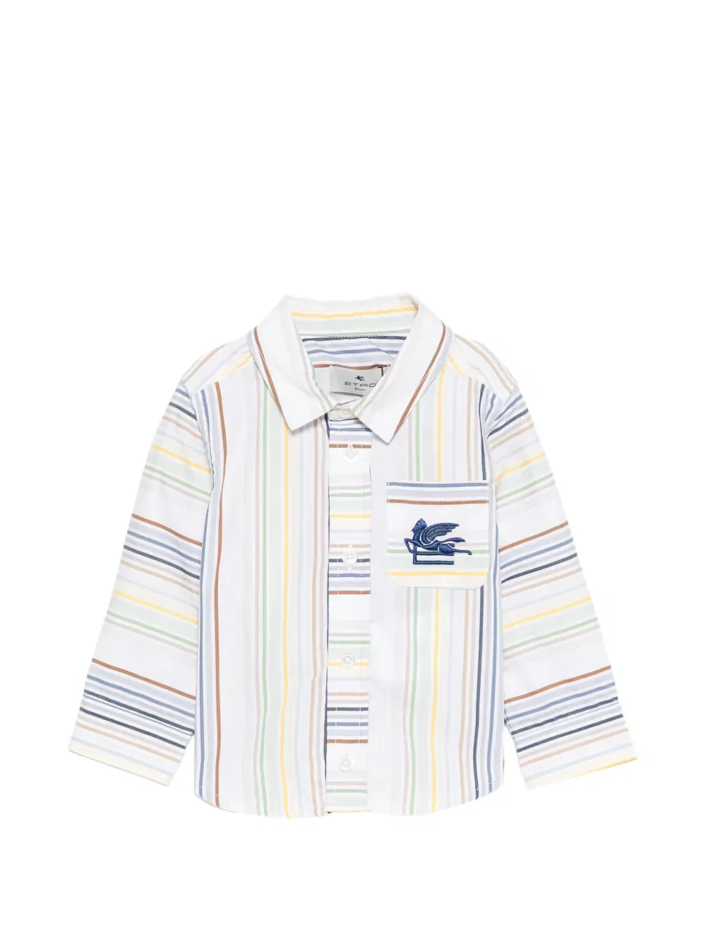 Полосатая рубашка Etro Kids, белый