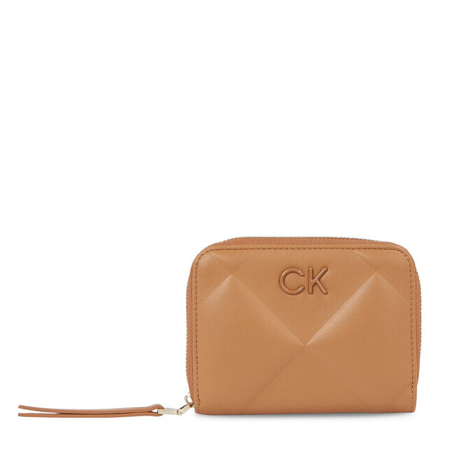 

Кошелек Calvin Klein Re-LockQuilt Za, коричневый