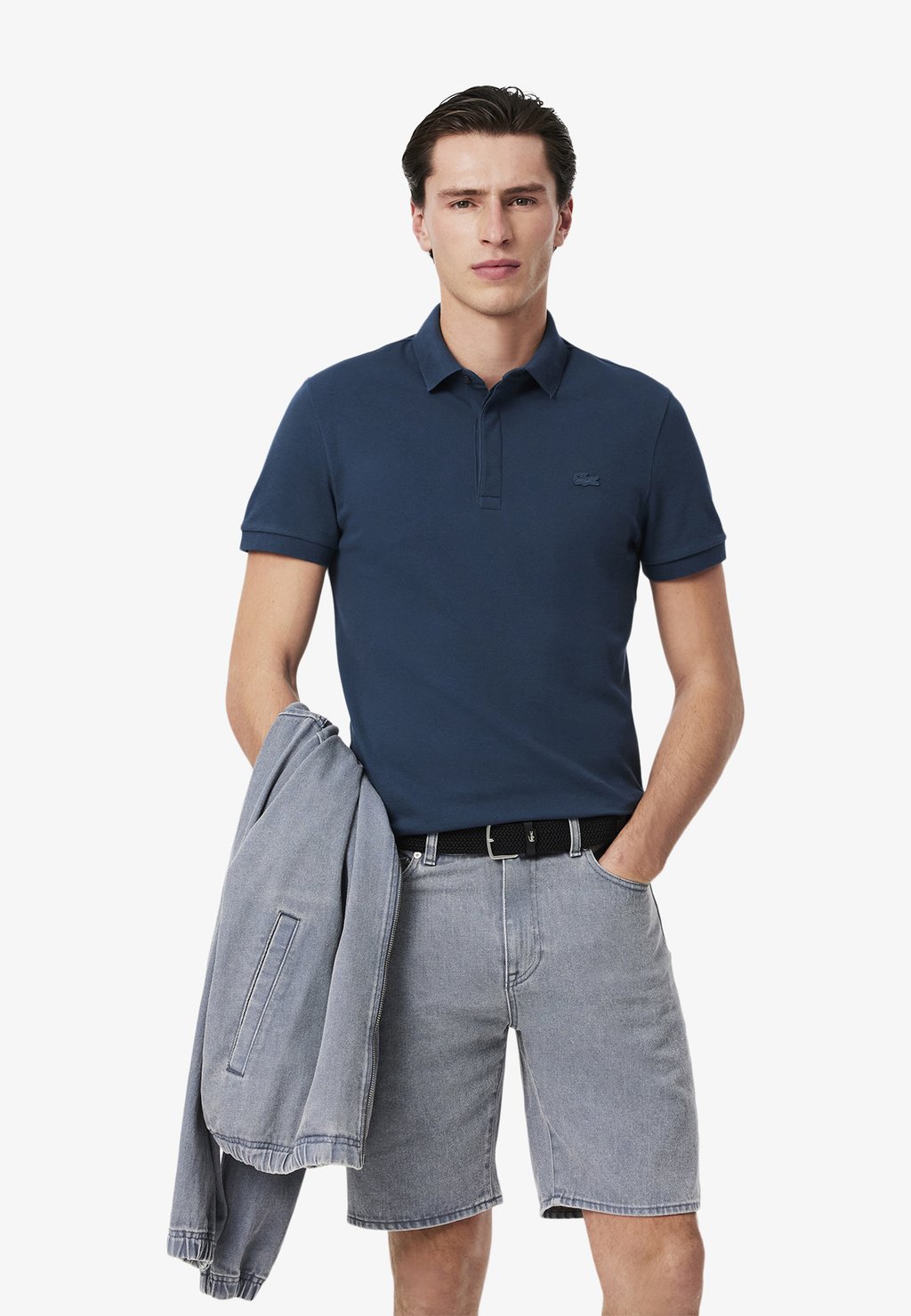 

Поло Lacoste, темно-синий