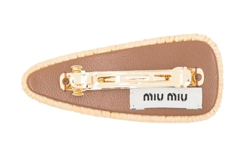 MIU MIU Женские заколки для волос желтые — фото 3