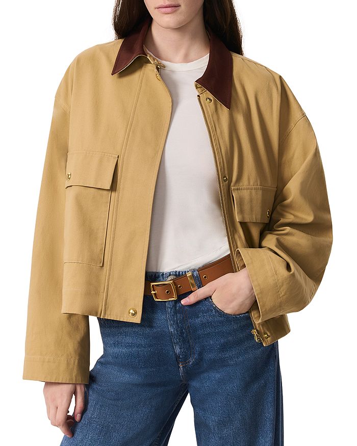 

Куртка на молнии спереди от Nonie rag & bone, коричневый/бежевый