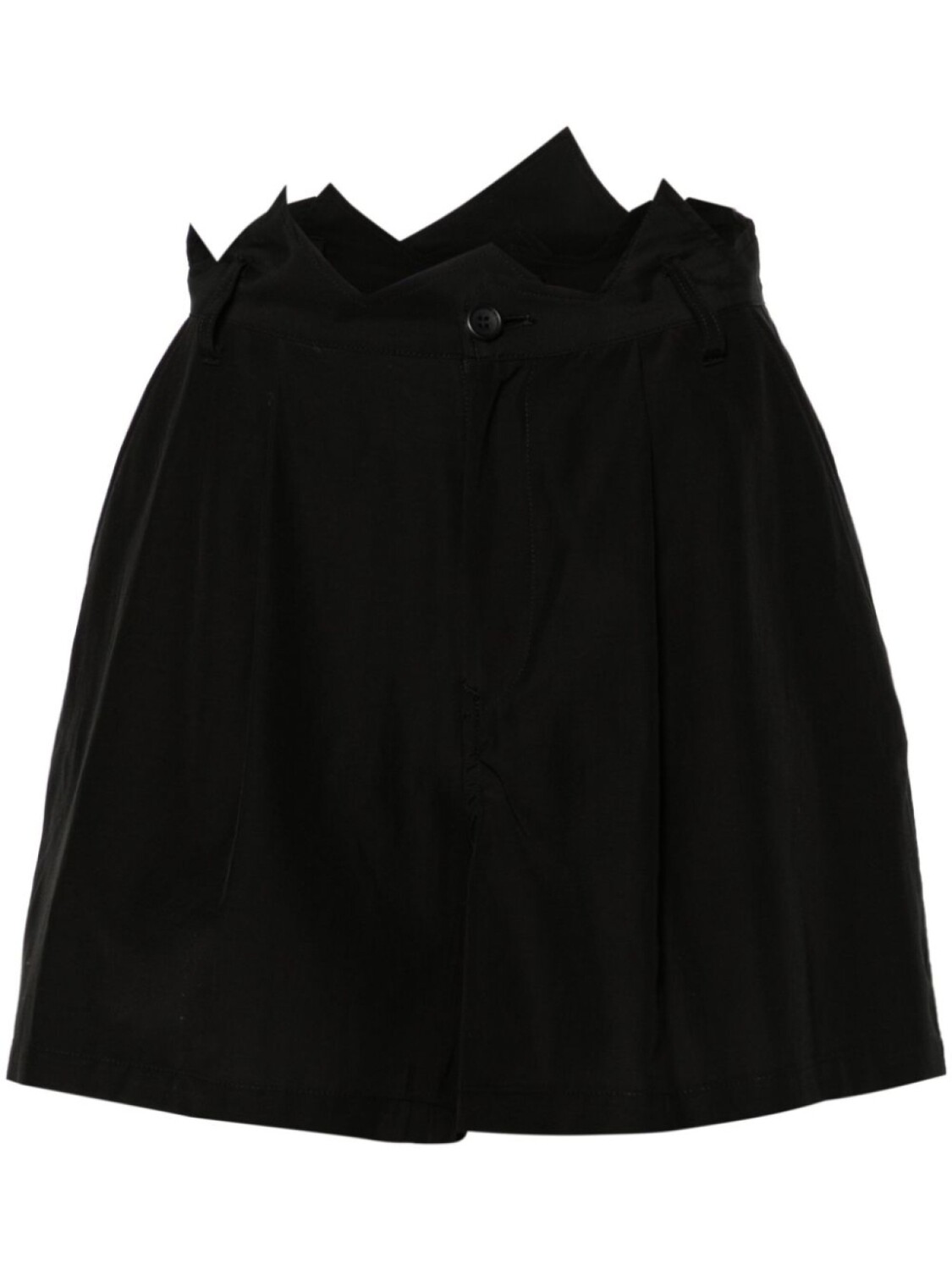 

Шорты асимметричного кроя Yohji Yamamoto, черный