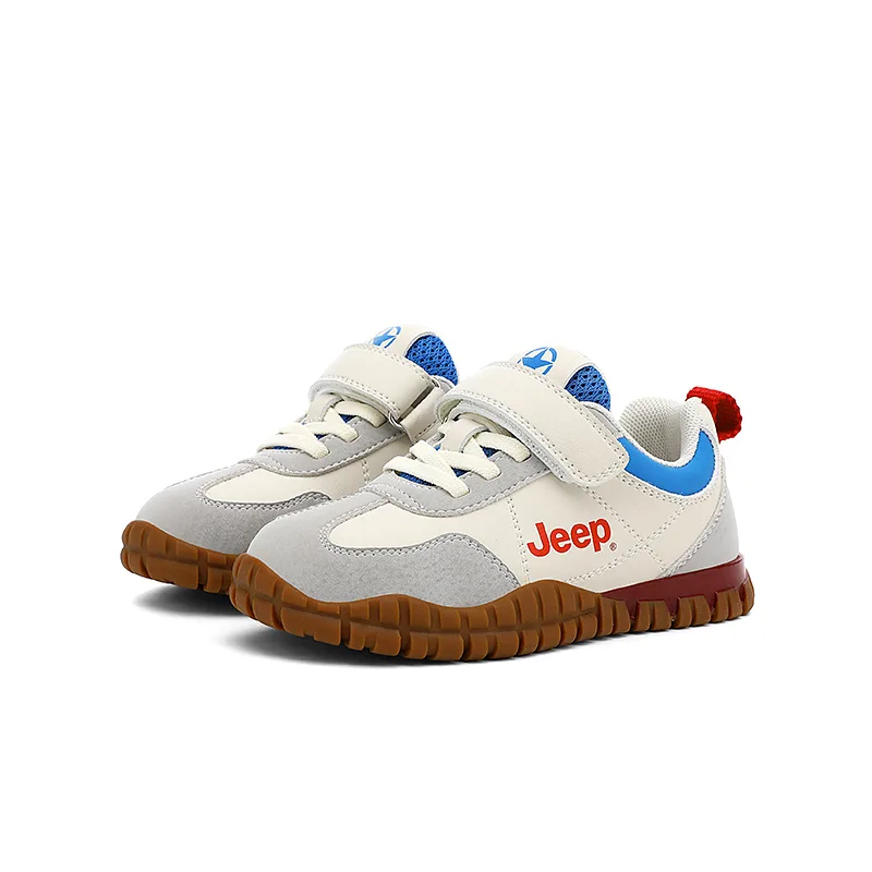 Детские повседневные кроссовки Running Collection Jeep, хаки серый/айвори белый — фото 4