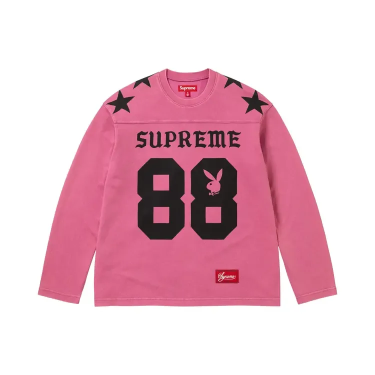 Футболка с длинными рукавами Supreme x Playboy, розовая