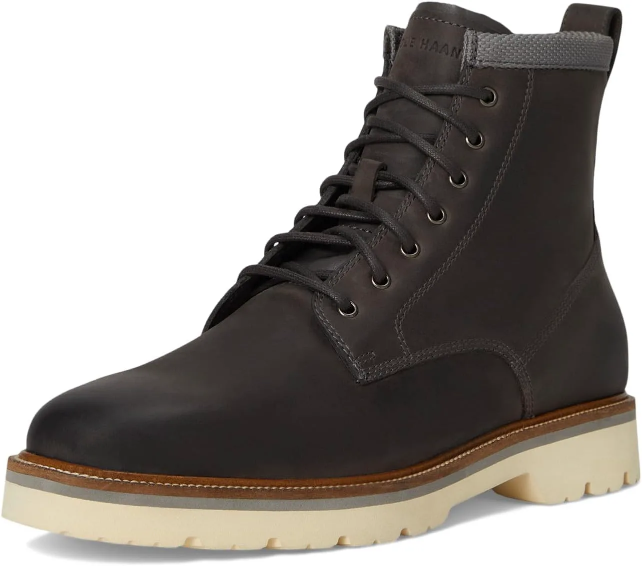 

Мужские ботинки Cole Haan American Classics с простым носком, водонепроницаемые, черный/темно-синий