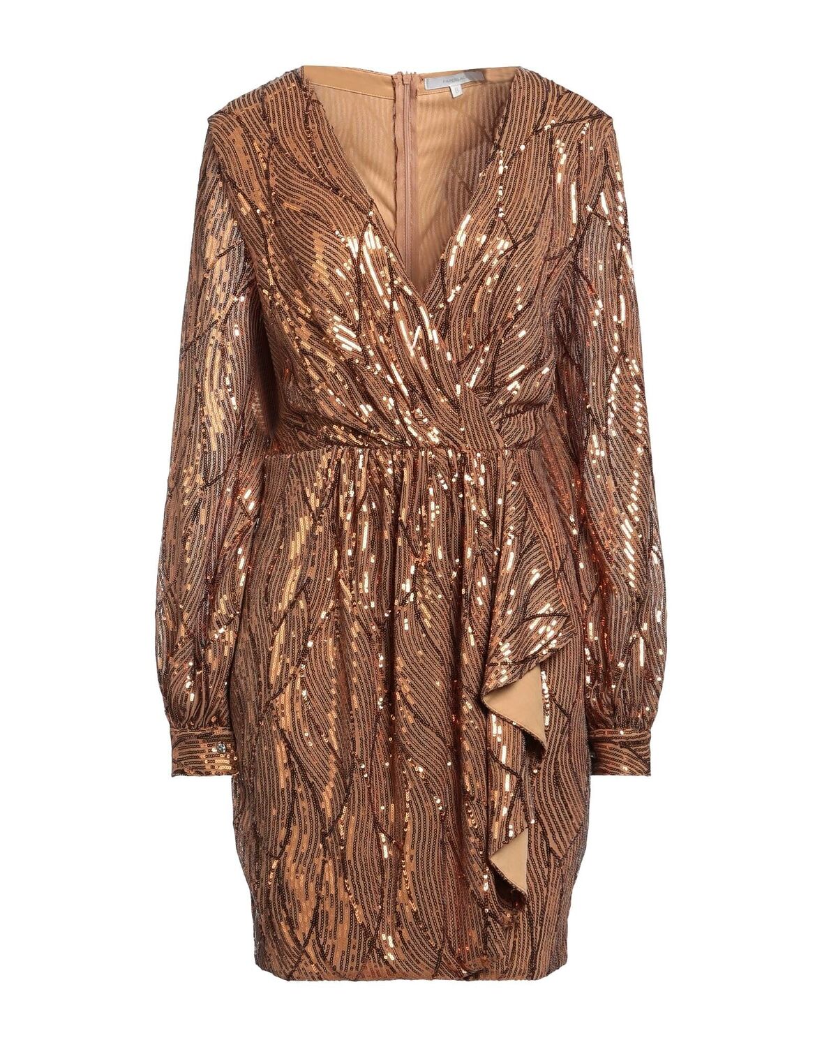 

Мини-платье Paperlace London, бронзовый