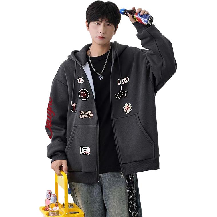 

Толстовка Unisex Hooded Moderate Cardigan WARRIOR, темно-серый