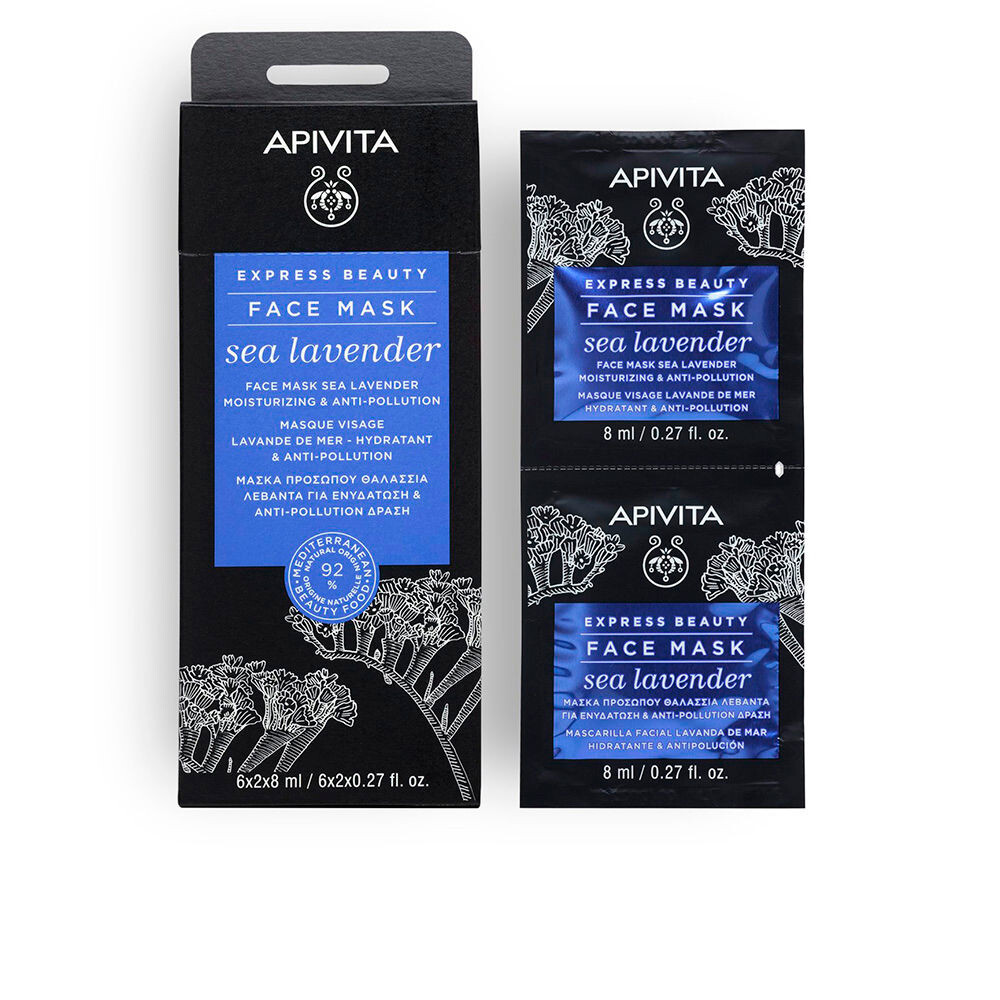 

Маска для лица Express beauty mascarilla hidratante y antipolución Apivita, 2 х 8 мл