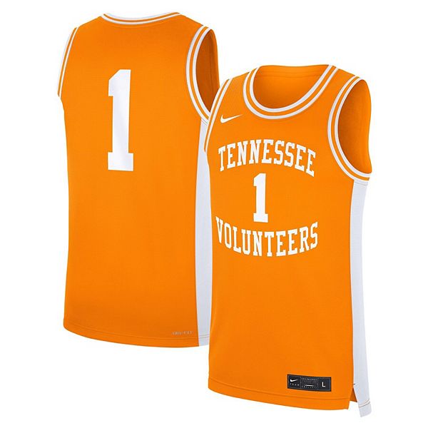 

Мужская дорожная реплика футболки Tennessee Volunteers #1 Tennessee Orange Nike