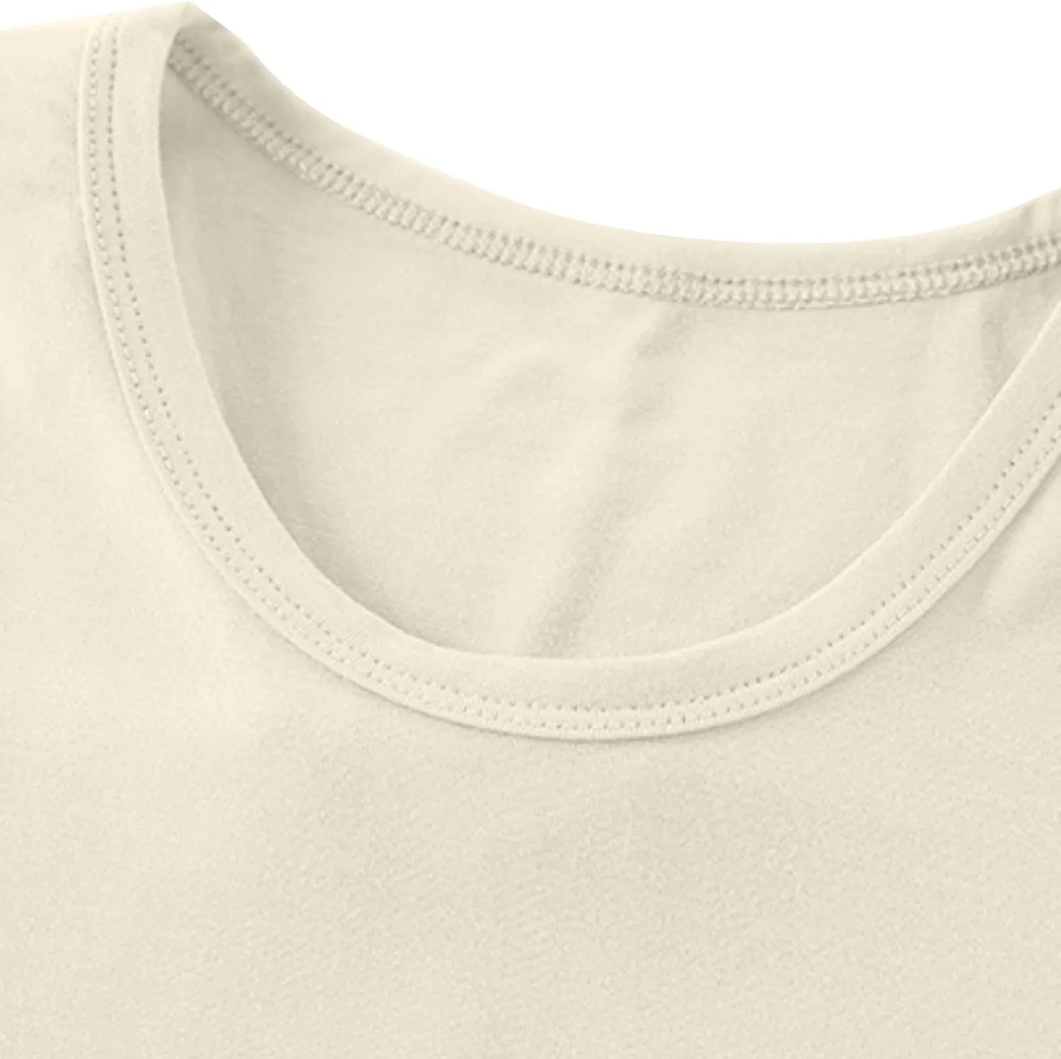 Детский топ-майка без рукавов Athletic Crop Top, хлопок, белый — фото 3