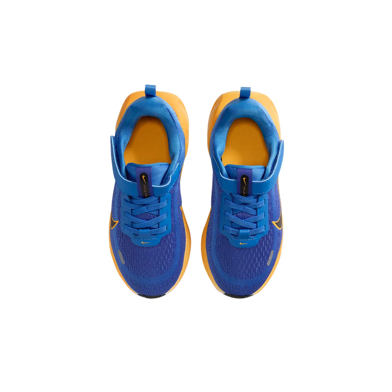Кроссовки беговые Stellar Ride Mesh Low top Kids' Nike, Crystal Blue/Blue Stone/Light Neon Yellow/Gray Black — фото 4