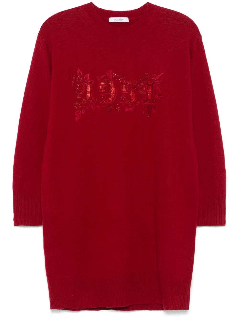 

Платье мини Adunco MAX MARA, красный