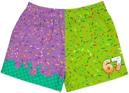 Шорты с принтом мороженого Ice Cream Drip, Boys, Purple and Green