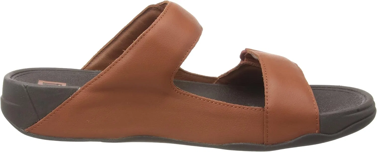 Мужские кожаные сандалии Fitflop Gogh Moc Slide, темно-синие, размер 33 EU — фото 2