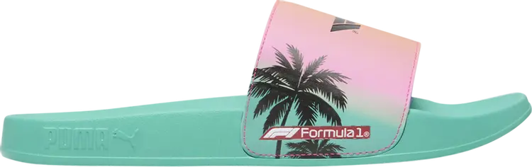 

Кроссовки Formula 1 x Leadcat 2.0 Slides 'Miami Grand Prix', зеленый