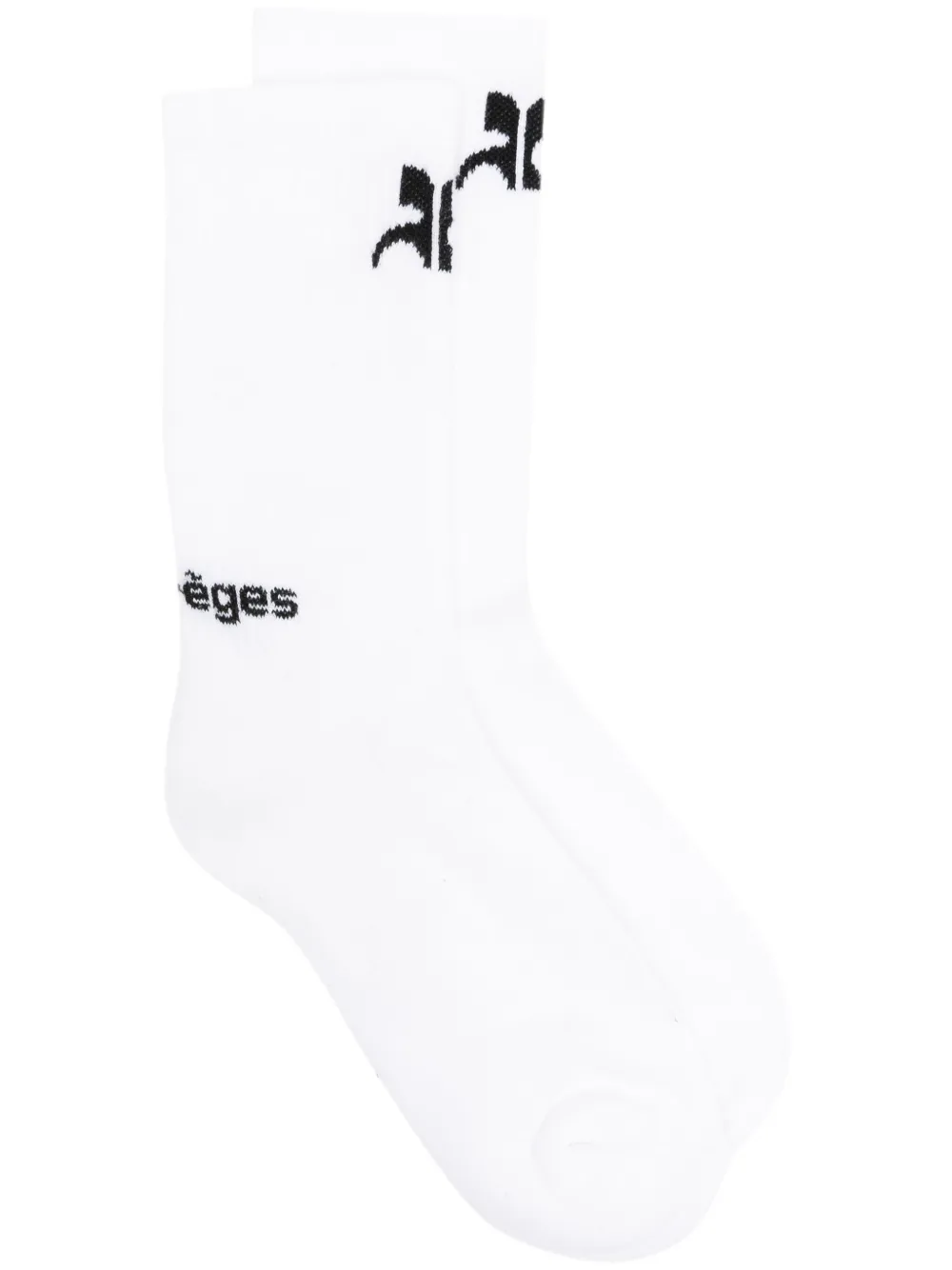 

Носки AC Sports с логотипом Courrèges, белый