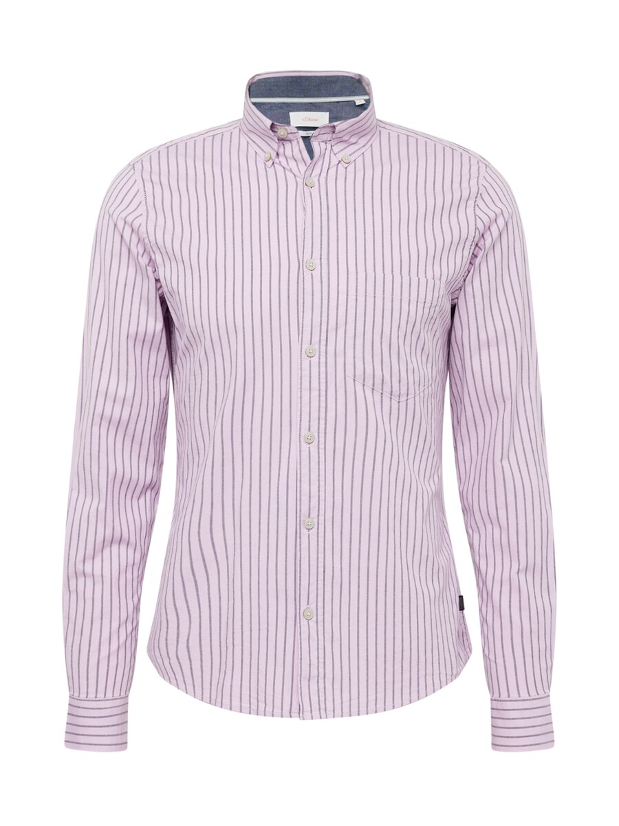 

Рубашка Slim Fit на пуговицах s.Oliver, сиреневый