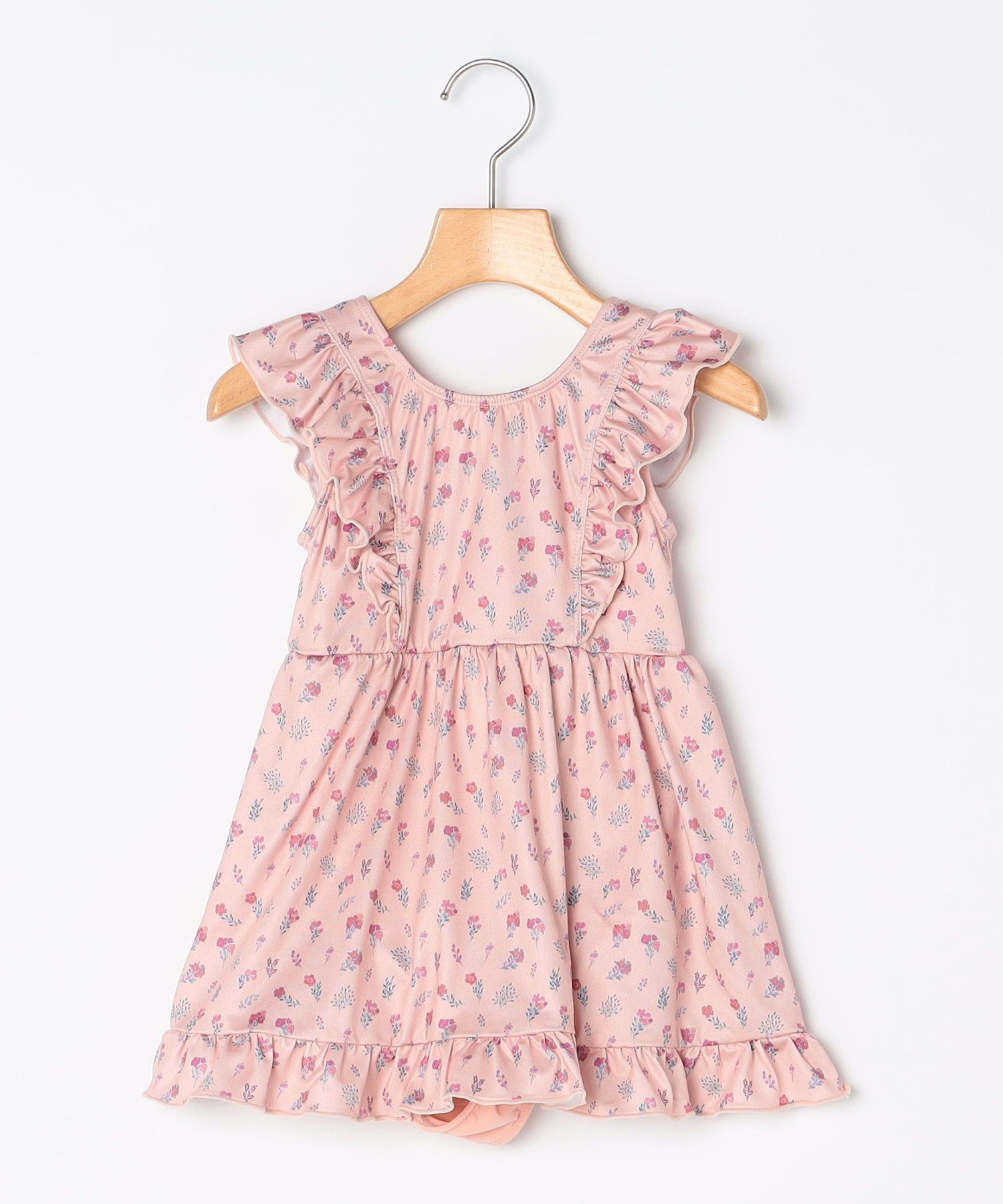 Детское платье-купальник с цветочным оборчатым узором: 100–130 см SHIPS KIDS, Pink