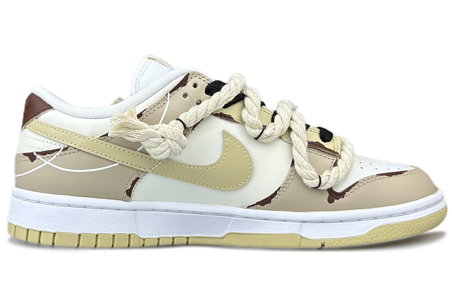 

Мужские кроссовки для скейтбординга Nike Dunk, Caramel latte brown