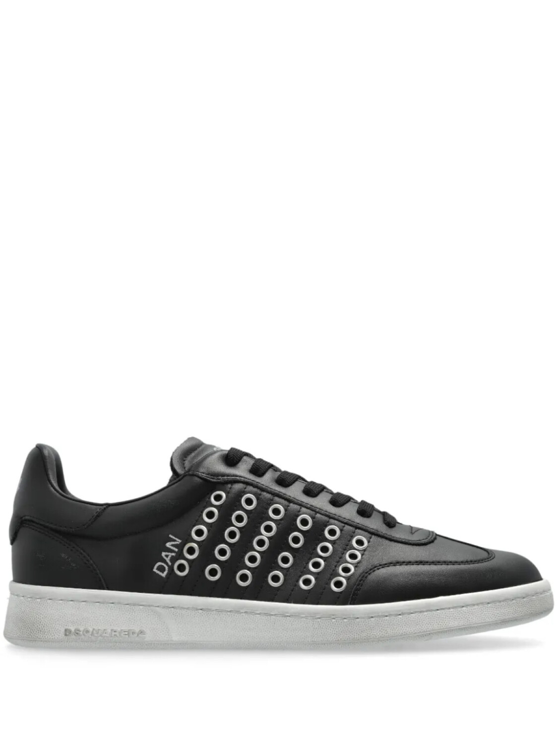 

DSQUARED2 кожаные кроссовки, черный