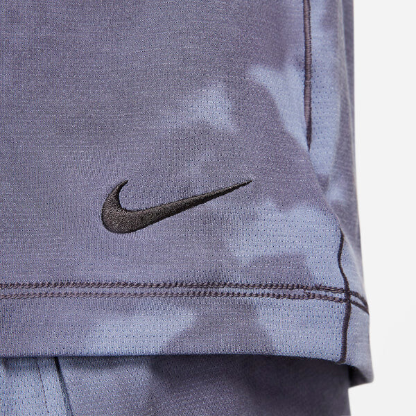 Футболка Nike Dri-FIT All-Over Print Short-Sleeve Yoga Top 'Purple', фиолетовый — фото 3