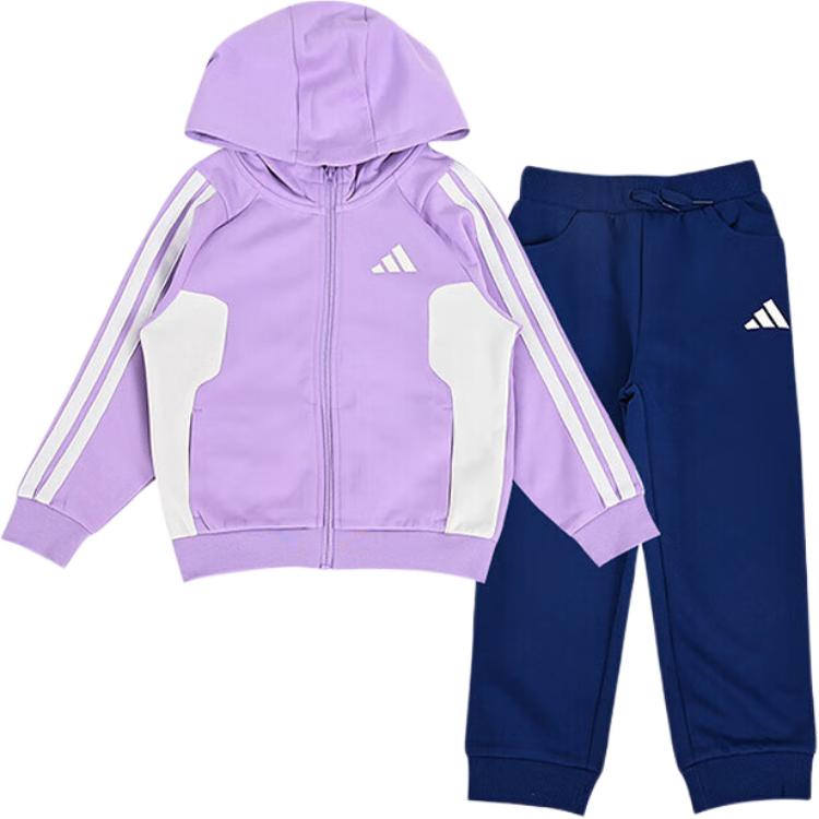 

Детский спортивный комплект Casual Sportswear 2 Piece Set Adidas, светло-фиолетовый/хаки