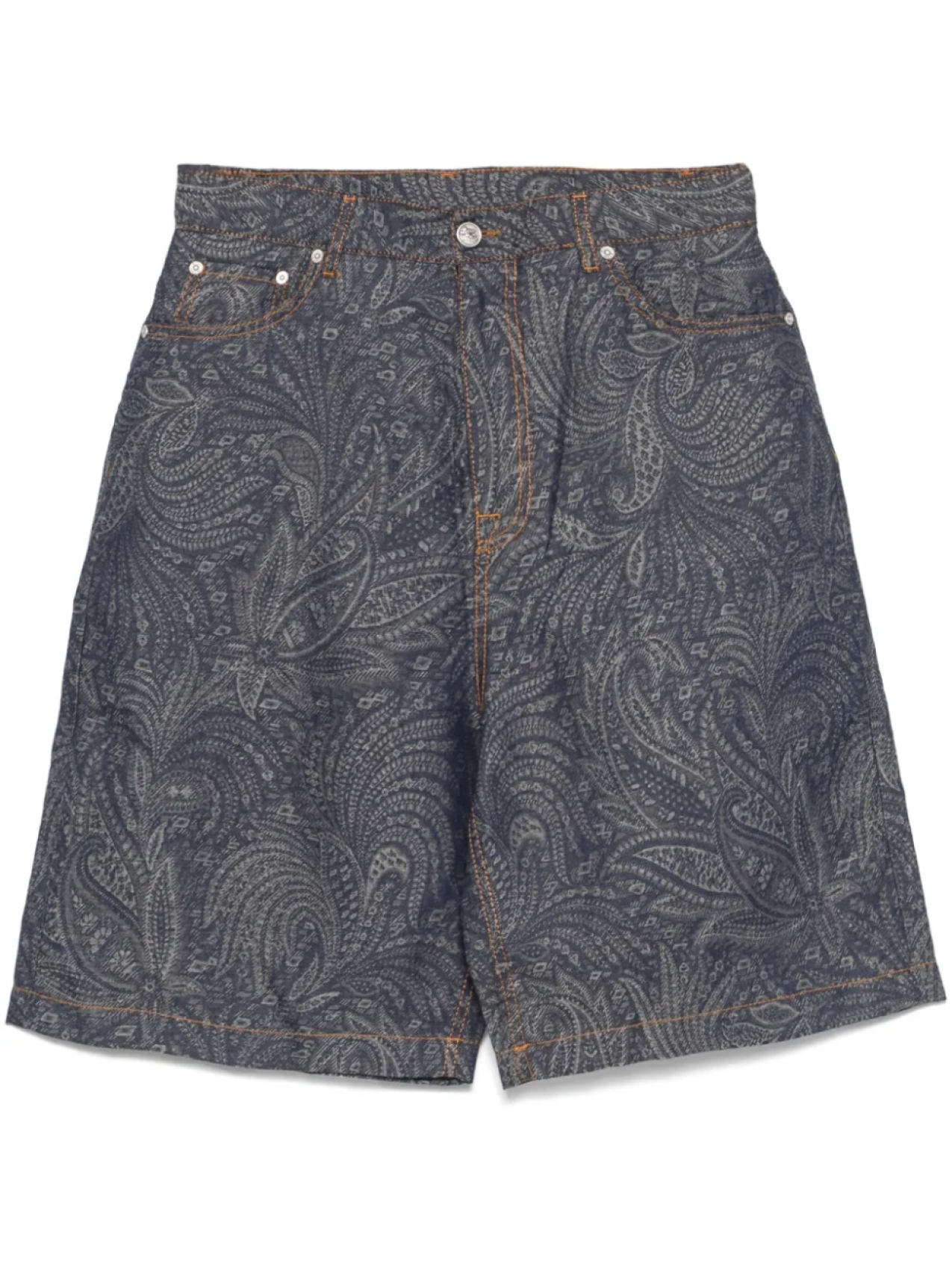 

ETRO джинсовые шорты-бермуды, синий