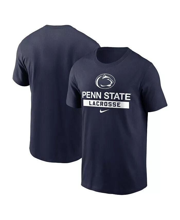 

Мужская темно-синяя футболка Penn State Nittany Lions Lacrosse Nike, синий