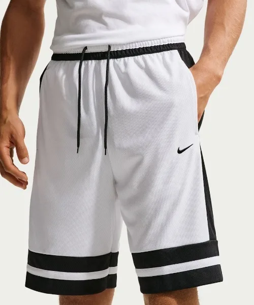 Шорты из полиэстера Nike Dri-FIT CLASSIC 10IN белые черные