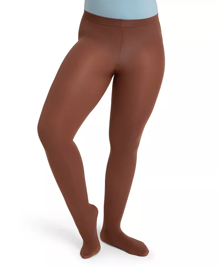 

Детские ультрамягкие леггинсы Transition Tight с вязаным поясом Capezio, коричневый