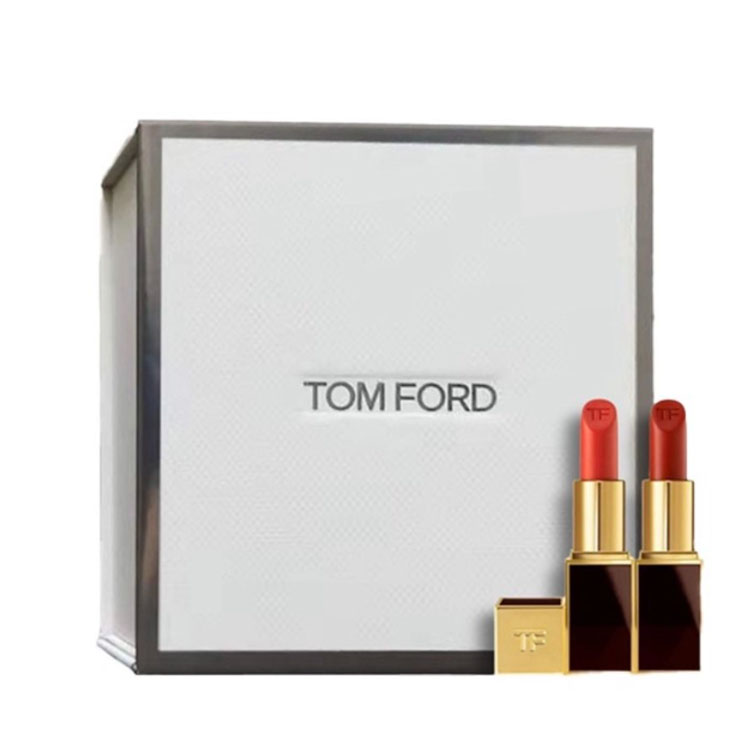 

TOM FORD Черный тюбик TF Flame Enchanting набор для макияжа, легко растушевываемый велюровый матовый блеск, набор из 2 штук