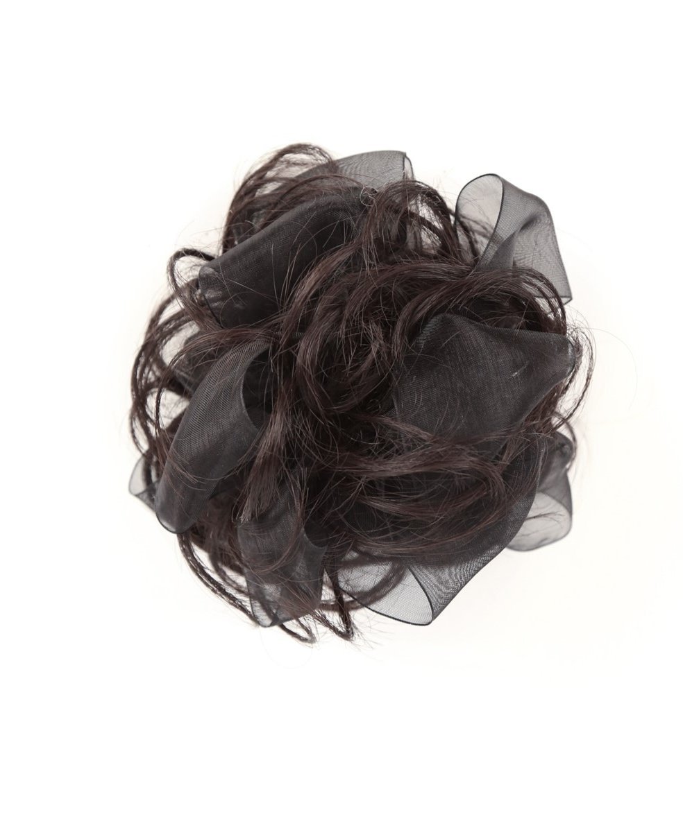 Парик-резинка для волос Priscilla Lace Scrunchie Wig VS-01 Prisila, Heat-resistant black — фото 4