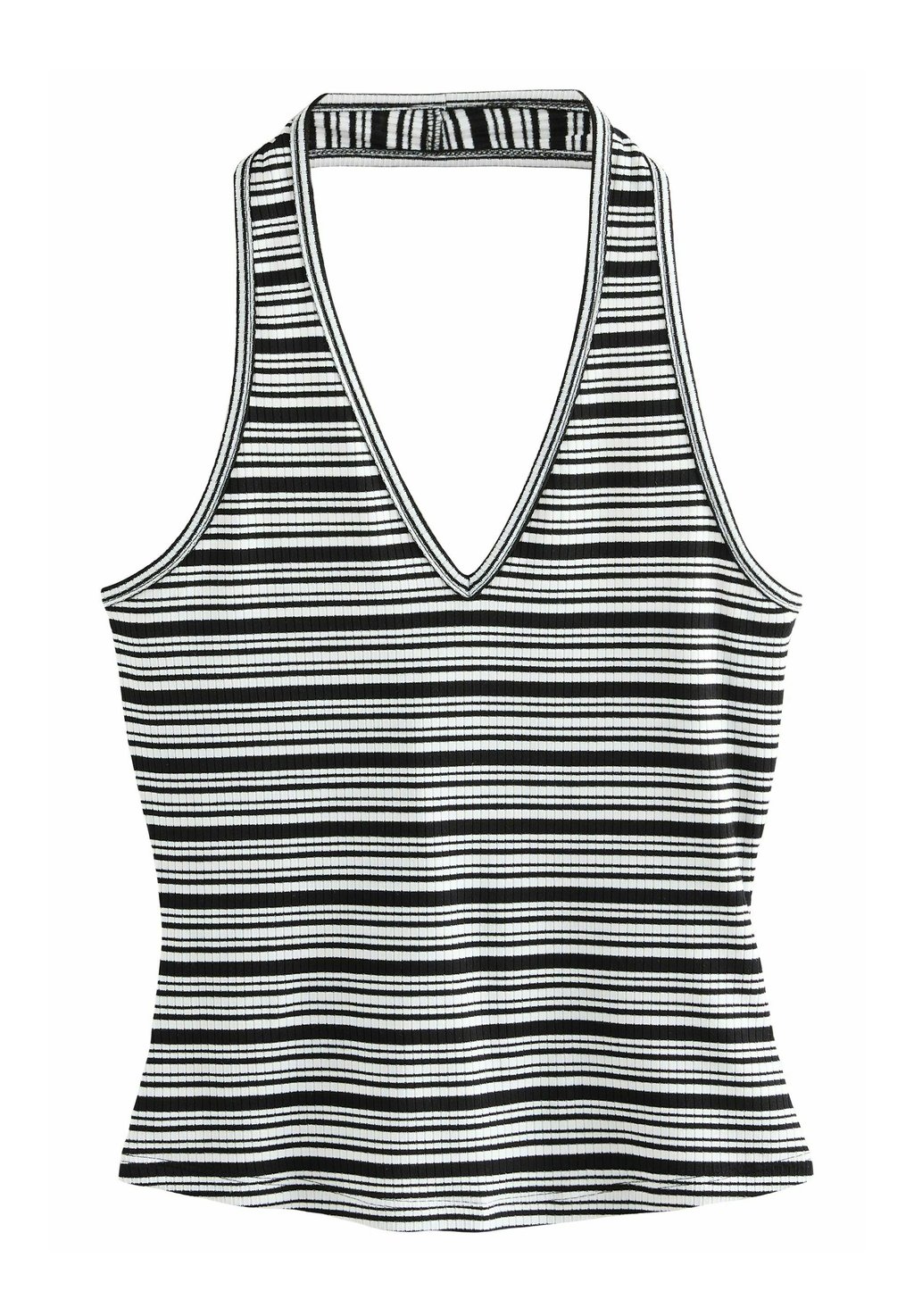 

Топ STRIPED HALTER NECK Next, черный