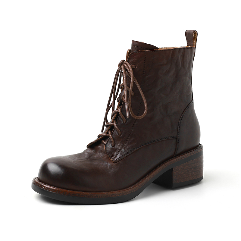 Yeezyy Reezy Короткие женские мартинсы 5 см коричневые, цвет Brown