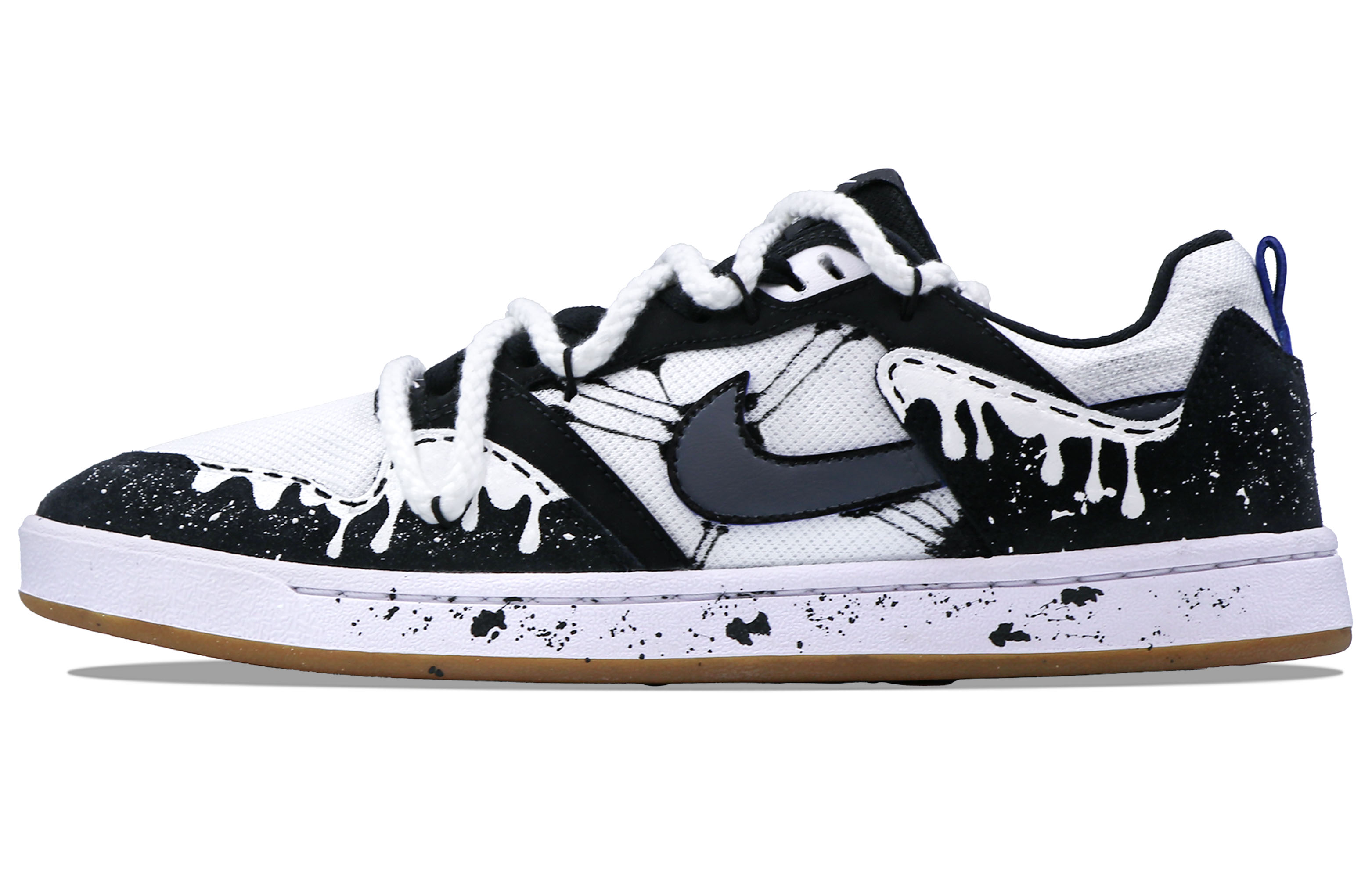 

Кроссовки Nike SB Alleyoop Skateboarding Shoes Men Low-top Black/white, черный