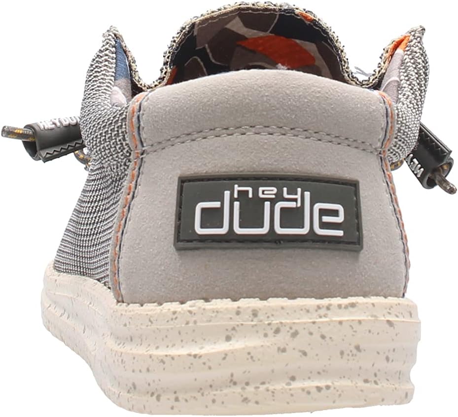 Мужские носки Hey Dude Wally, Снятая с производства мужская обувь, Мужские лоферы на шнуровке, Удобные и легкие Heydude, Asphalt — фото 4